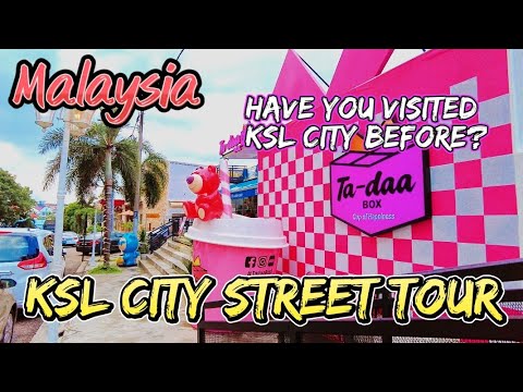 KSL City Street Tour in 4K | Walking Tour in Johor Bahru, Malaysia Streets [2024].