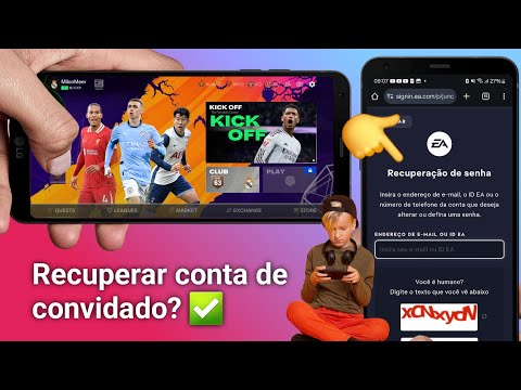 Como recuperar conta de convidado no FC Mobile?