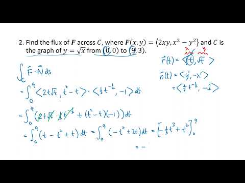 Multivariable Calculus: Flux Line Integrals