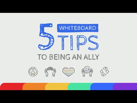 5 Tips to Being an Ally Whiteboard Video Template