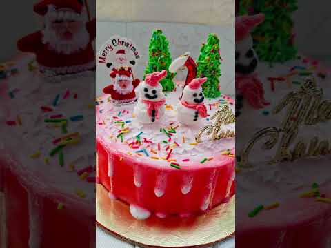 Theme cake design🎂 #ytshorts #cake #cakelover #christmas #eggless