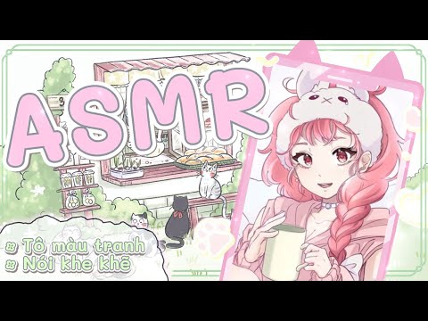 【HANDCAM】Tô màu tranh, thì thầm cùng ank #shorts | Book coloring, soft spoken ASMR | HIBIKI DU CA