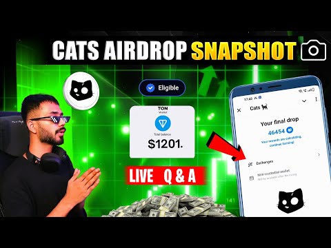 LIVE Cats Airdrop Withdraw || SEAON 1 SNAPSHOT || Cats Airdrop Listing Date || NO GAS FEE