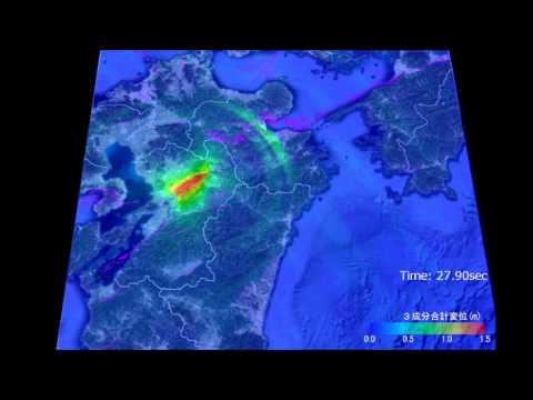 熊本地震M7.3（地震動伝播シミュレーション）