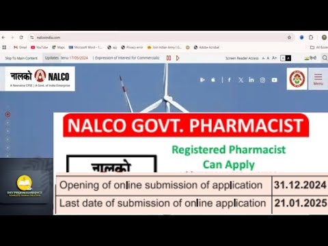 nalco recruitment 2024 | NALCO  Pharmacist Vacancies | nalco recruitment 2024 apply online