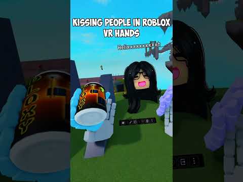 Kissing people in VR Hands 😩💋 #shorts #roblox