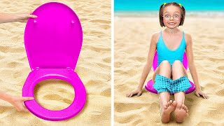 BEST SUMMER GADGETS FOR PARENTS🏖 What is Hidden in the Sand? Awesome Hacks For Beach☀️ by 123 GO!