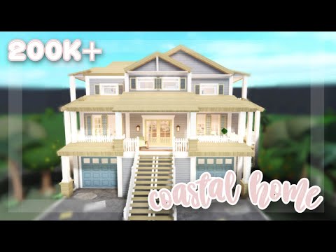 COASTAL BEACH HOUSE TOUR! 🐚🌊 *aesthetic and pastel*┇Roblox Bloxburg 🤍