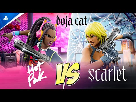 Fortnite | Doja Cat Hot Pink VS Scarlet | PS5, PS4