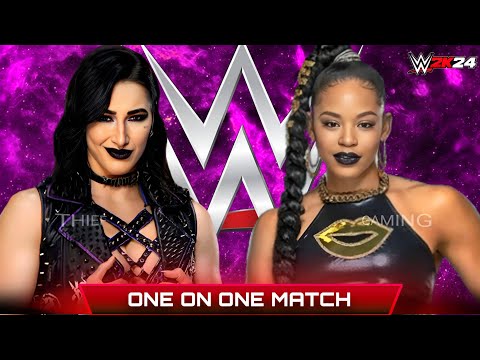 WWE 2K24 • ONE ON ONE Match - Rhea Ripley VS Bianca Belair | WWE