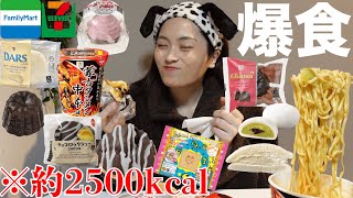 【チートデー】ダイエット終わったのでコンビニの高カロリースイーツ爆食🤤🍰