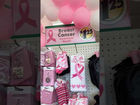 October is Breast Cancer Awareness Month Dollar Tree must haves #browsewithme #dollartreefinds