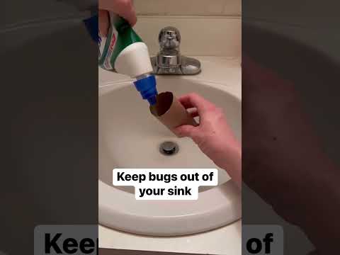 genius bathroom hack #bugrepellent #bathroomsink #smarthacks