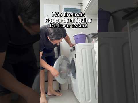 Cuidado ao tirar roupa da máquina de lavar, risco de choque