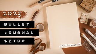 2023 Bullet Journal Setup | Midori Notebook Journal A5 Dot Grid