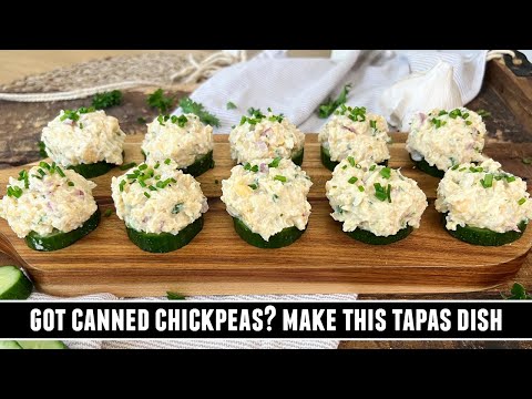 Chickpea Salad Canapés | HEALTHY & Delicious 10 Minute Recipe