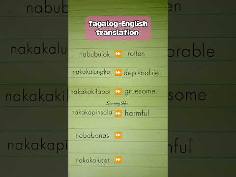 ANO SA ENGLISH ANG NABUBULOK?#learnenglish #vocabulary #tagalogenglishtranslation