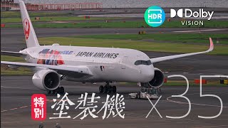 [4K HDR] 羽田で特別塗装機35機を収録 Special Livery Jet at Tokyo Haneda Airport