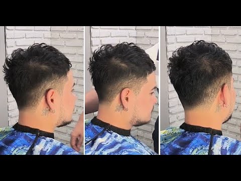 Men's Short Undercut Haircut & Hairstyle for Curly Hair | Barber Tutorial