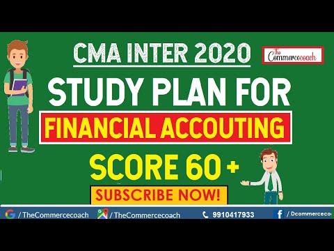 CMA inter study plan cma inter group 1 financial accounting study plan june/dec 2020 | the commerce