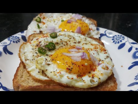 Poached egg recipe/ half fry egg recipe