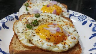 Poached egg recipe/ half fry egg recipe