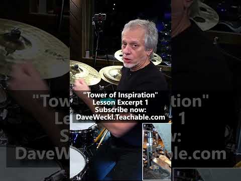 "Tower of Inspiration" Lesson + Play Along Excerpt 1 #daveweckl #drums #davewecklonlineschool