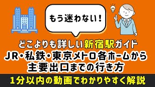 【どこよりも詳しい新宿駅攻略ガイド！ホームから西口・東口・南側出口への行き方を解説】JR線西改札から新宿駅西口への行き方 #新宿駅 #まっぷる