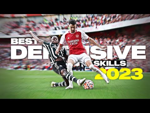 Crazy Football Defensive Skills & Tackles 2023 | HD