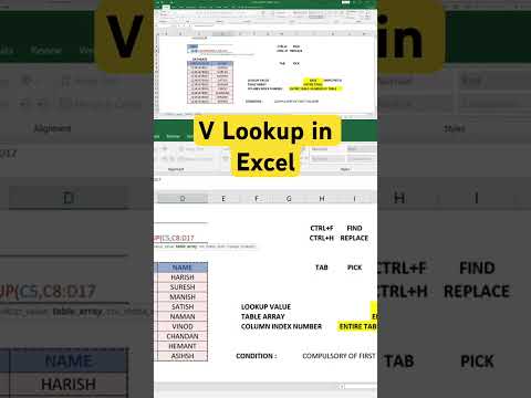 V lookup in Excel #excel #vlookup #vlookupformula #incometaxreturn #incometax #gst #tds