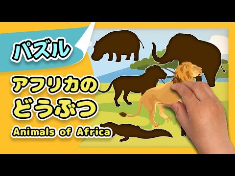 アフリカのどうぶつ| 知育パズル| レッド キャットリーディング