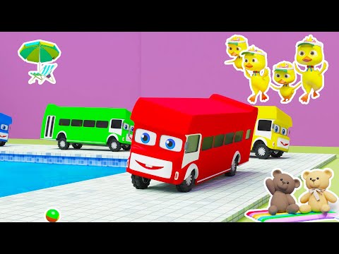 Five Little Ducks Song | Old MacDonald Had a Bus | Nursery Rhymes & Songs Collection Kids USA