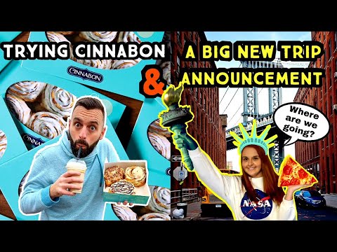 Trying Cinnabon In The UK & A Trip Announcement - We Are Travelling Back To The USA!