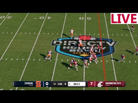 🔴LIVE 🔴Syracuse vs Washington State Cougars / NCAA College Football/Holiday Bowls