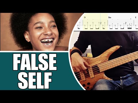 False Self - WILLOW (5-string) | Bass cover with tabs #122