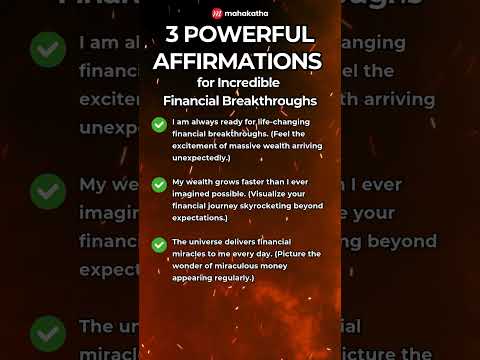 3 Affirmations for Incredible Financial Breakthroughs