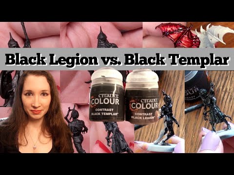 Black Legion & Black Templar - Contrast Paints Review