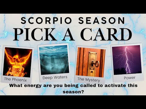 PICK A CARD: Scorpio Season ♏️ #tarot #pickacard #scorpio