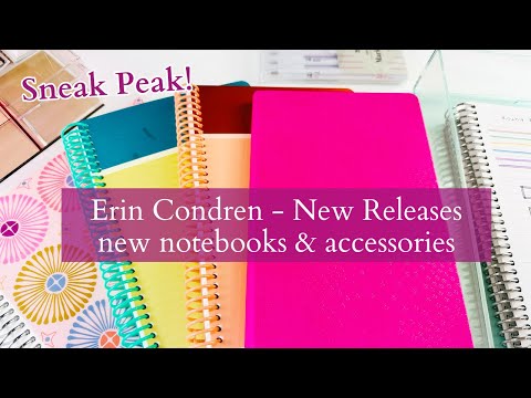 New Erin Condren Notebooks & Accessories | SNEAK PEAK! | EC new releases & coming soon