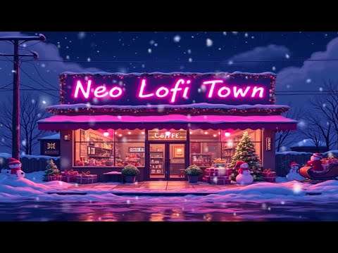 Snowy Christmas Coffee Shop ☕🎄❄️ – Lofi Hip Hop Beats with Peaceful Winter Ambience 🌨️✨🎶