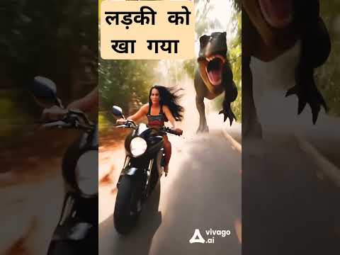 Ladki ko dynasore ने निगल लिया #viralvideo #dynasore #dinasor #adventure #shortvideo