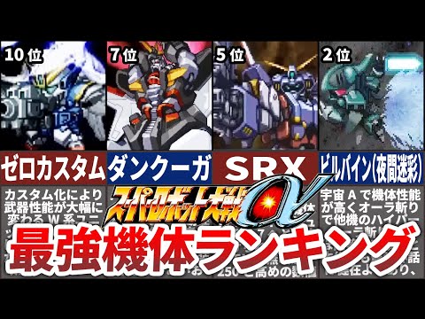 【TOP10】スーパーロボット大戦α最強機体ランキング