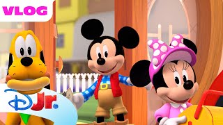 Mickey Mouse, Minnie Mouse, and Pluto Pack for a Camping Trip 🏕️ | Me & Mickey | @disneyjr