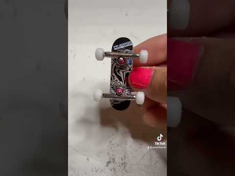 Tiny Board, Giant Trucks! #techdeck #fingerboard #fingerboarding #skateboarding