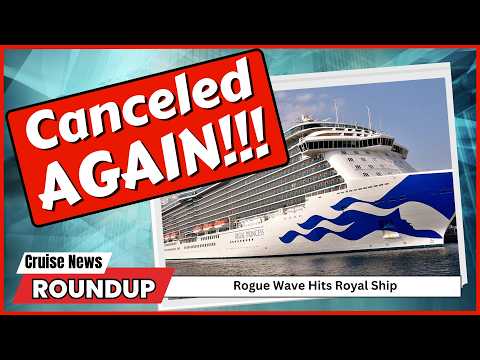 HUGE SQUALL Hits Cruise Ship - Another Cruise Cancelled!