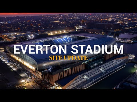 BIG SCREEN & STUNNING NIGHT VIEWS | Latest from Everton Stadium 🏟️