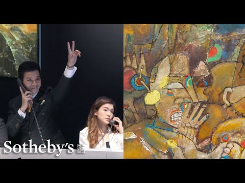 The Largest Artwork by Shi Hu Ever Auctioned Sets New Record After Bidding Battle | Sotheby’s