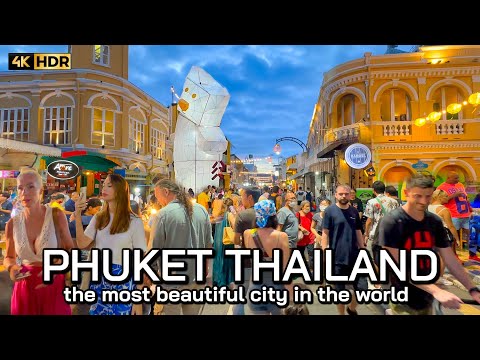 🇹🇭 4K HDR | Phuket Old Town | the most beautiful city in the world