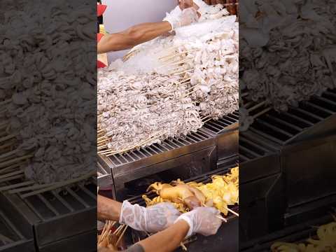 The most famous street seafood skewers in Thailand / Thai street food