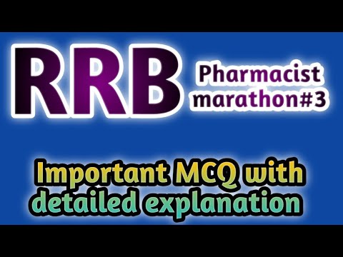 rrbpharmacistmarathon#3#rrbpharmacistexam#pharmaceuticsmcq#pharmamcq#capsulemcqhssc#jssc#mpsc#cghs